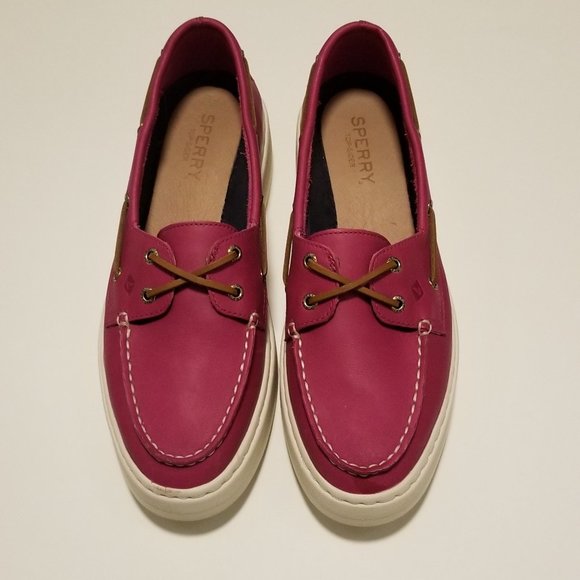 Sperry Shoes | Sperry Platform Leather Boat Shoes | Color: Pink | Size: 10 | Dave119911's Closet
